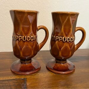 Vintage California Pottery Cappuccino Mugs